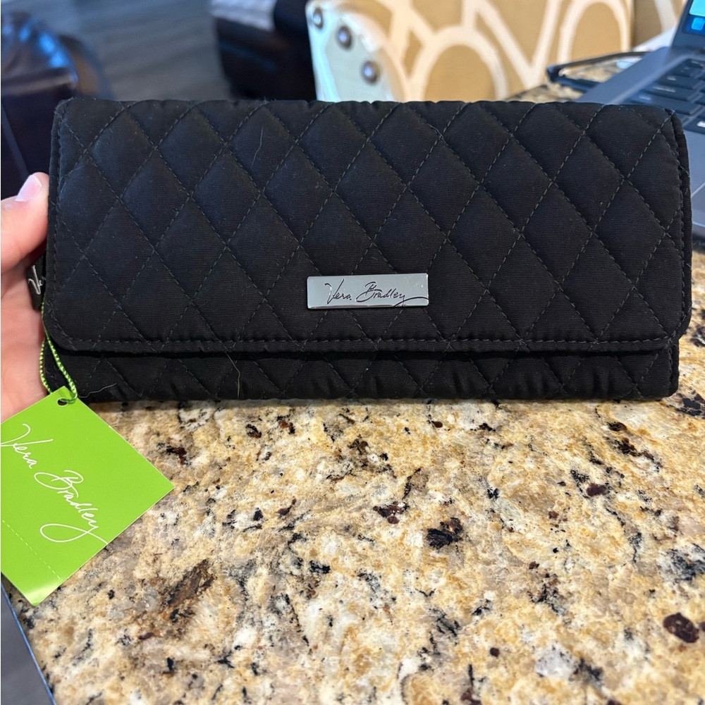 Vera Bradley Black Quilted Wallet
